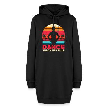 Règle des professeurs de danse - cadeau pour professeur de danse - Sweat-shirt à capuche long Femme - noir - Devant
