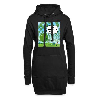 WIR KOMMEN IN PEAS! - Hoodie-Kleid - Schwarz - Vorne