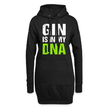Le gin est dans mon ADN Toast Gin - Sweat-shirt à capuche long Femme - noir - Devant