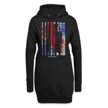 Basket-ball Basketteurs Joueurs - Sweat-shirt à capuche long Femme - noir - Devant