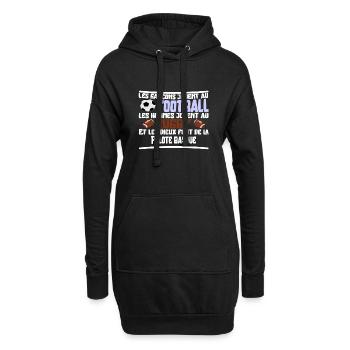 Les dieux Pelote basque cadeau - Sweat-shirt à capuche long Femme - noir - Devant