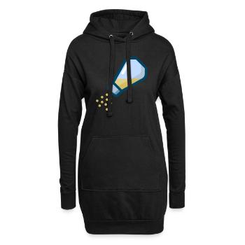 pepper salt pfeffer salz shaker streuer1 - Hoodie-Kleid - Schwarz - Vorne