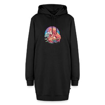 Wundervolles Märchen Mädchen von Yasin Akman Art - Hoodie-Kleid - Schwarz - Vorne