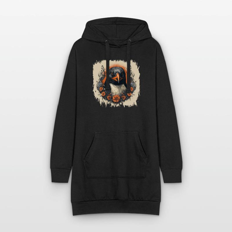 Pingouin dansant présente déclaration Cool Sweat-shirt à capuche long Femme