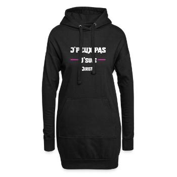 J'peux pas Juriste cadeau noël - Sweat-shirt à capuche long Femme - noir - Devant