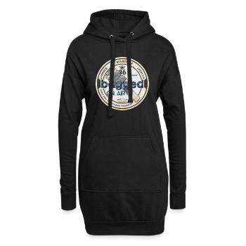 Bagged on air - Hoodie-Kleid - Schwarz - Vorne