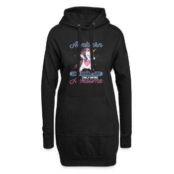 Aunticorn | Wie eine normale Tante, nur toller - Hoodie-Kleid - Schwarz - Vorne