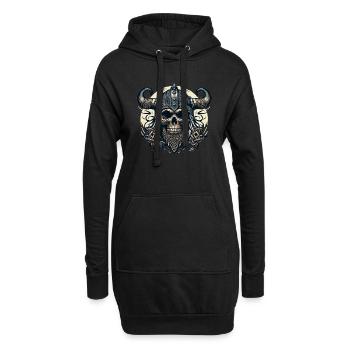 Nordisches Vermächtnis Ewig - Hoodie-Kleid - Schwarz - Vorne