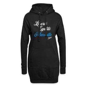 Tee-shirt Marseille Chic - Sweat-shirt à capuche long Femme - noir - Devant