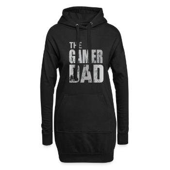 Gamer Dad Gaming Walking Console de jeu cadeau - Sweat-shirt à capuche long Femme - noir - Devant