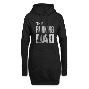 Running Dad Laufen Joggen Marathon Sport Geschenk - Hoodie-Kleid - Schwarz - Vorne