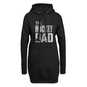 Cadeau de rondelle de gardien de but de papa de hockey sur gazon de papa de hockey - Sweat-shirt à capuche long Femme - noir - Devant