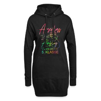 Grundschule Abschluss 2026 - Hoodie-Kleid - Schwarz - Vorne