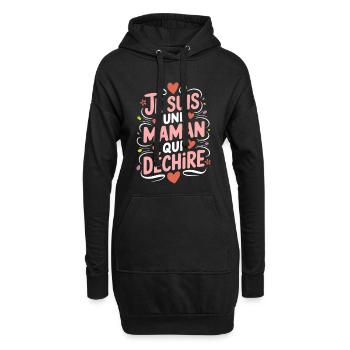 Ich bin eine Killer-Mutter - Hoodie-Kleid - Schwarz - Vorne