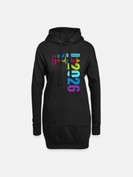 Grundschule Abschluss 2026 - Hoodie-Kleid - Schwarz