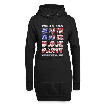 La naissance du hip-hop - Sweat-shirt à capuche long Femme - noir - Devant