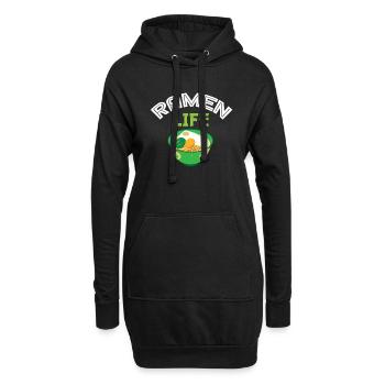 Ramen Life - Hoodie-Kleid - Schwarz - Vorne