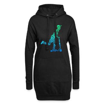 Scooter Scooter Cascade pour enfants - Sweat-shirt à capuche long Femme - noir - Devant