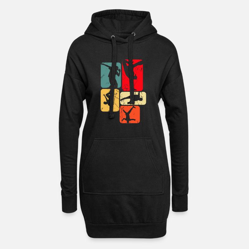 Breakdance Breakdancer Breakdancing - Hoodie Dress - black
