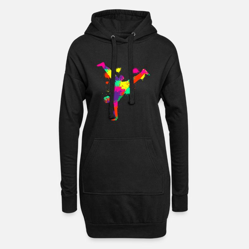 Breakdancer Breakdance Breakdancing - Hoodie-Kleid - Schwarz