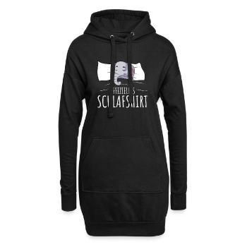 Offizielles Schlafshirt Elefant Schlafen - Hoodie-Kleid - Schwarz - Vorne