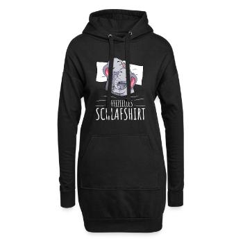 Offizielles Schlafshirt Elefant Mädchen - Hoodie-Kleid - Schwarz - Vorne
