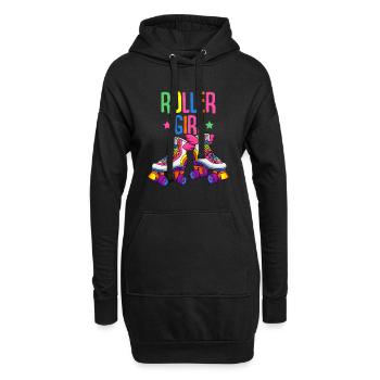 Roller Girl Roller Skates Roller Skates Roller Skate - Sweat-shirt à capuche long Femme - noir - Devant