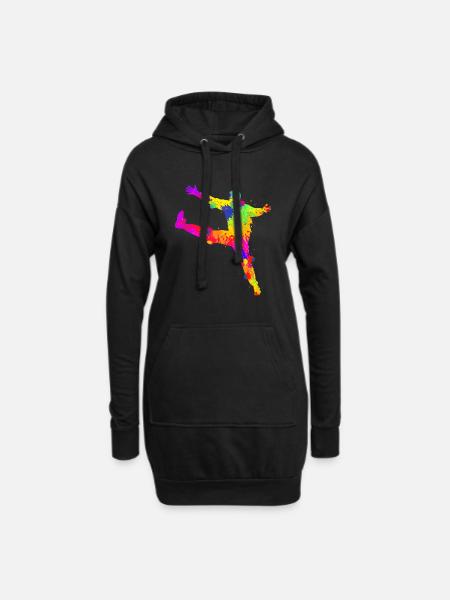 Handball Torwart Handballer Männer Kinder - Hoodie-Kleid - Schwarz
