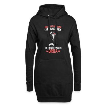 Orque - Sweat-shirt à capuche long Femme - noir - Devant