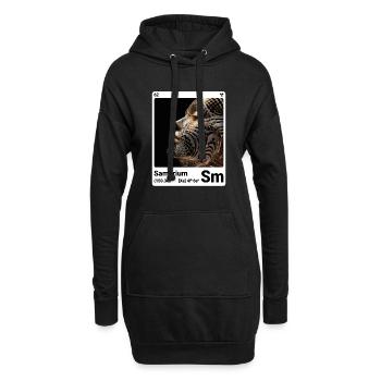 AI am Samarium (at) - Hoodie-Kleid - Schwarz - Vorne