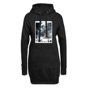 AI am Lutetium (wt) - Hoodie-Kleid - Schwarz - Vorne