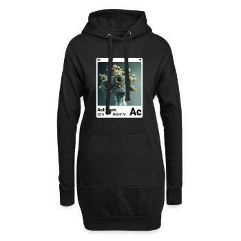 Actinium - Ac - Élément chimique 089 - Sweat-shirt à capuche long Femme - noir - Devant