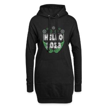 Bonne année Fête du Nouvel An Réveillon du Nouvel An 2023 - Sweat-shirt à capuche long Femme - noir - Devant