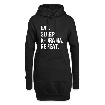 K-Drama Kdrama Korea Südkorea Seoul K-Drama - Hoodie-Kleid - Schwarz - Vorne