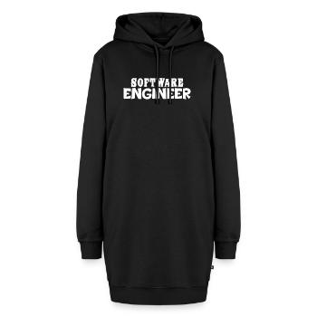 Cadeau de programmeur développeur de logiciels - Sweat-shirt à capuche long Femme - noir - Devant