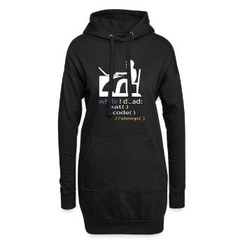 Cadeau de programmeur développeur de logiciels - Sweat-shirt à capuche long Femme - noir - Devant