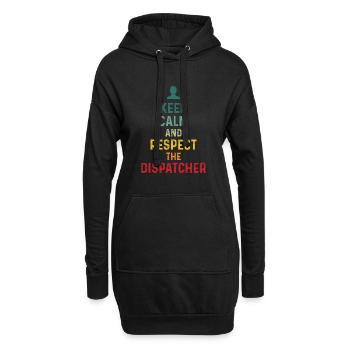 Bester Disponent Spruch Geschenk Beruf Logistik - Hoodie-Kleid - Schwarz - Vorne