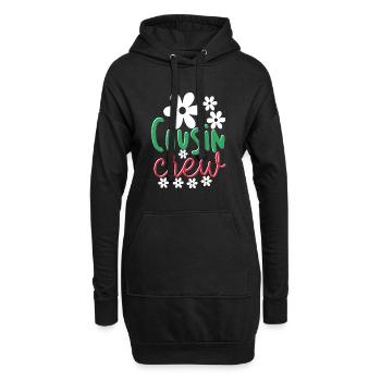 Cousin Team Familie Verwandtschaft Freunde Kusinen - Hoodie-Kleid - Schwarz - Vorne