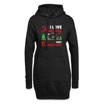Chasseur d’arbres de Noël Chasseur de Noël Cadeau de Noël - Sweat-shirt à capuche long Femme - noir - Devant
