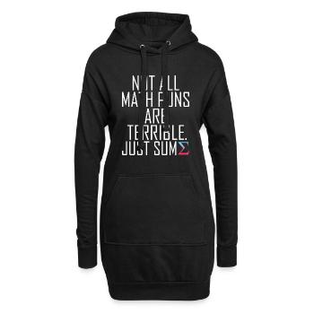 Tous les jeux de mots mathématiques ne sont pas terribles graphiques drôles - Sweat-shirt à capuche long Femme - noir - Devant