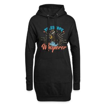 Space Stars Planets Telescope Astronomy - Sweat-shirt à capuche long Femme - noir - Devant