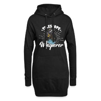 Space Stars Planets Telescope Astronomy - Sweat-shirt à capuche long Femme - noir - Devant