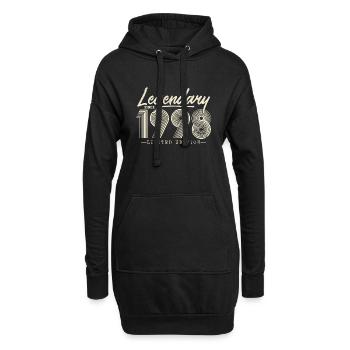 Légendaire depuis 1998 - Sweat-shirt à capuche long Femme - noir - Devant
