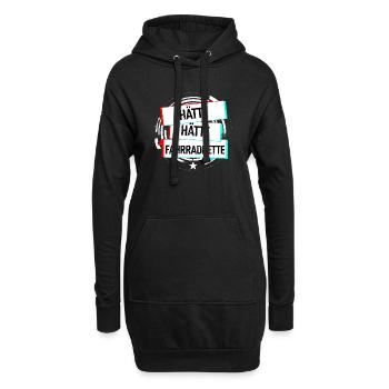Hätte Hätte Fahrradkette - Hoodie-Kleid - Schwarz - Vorne