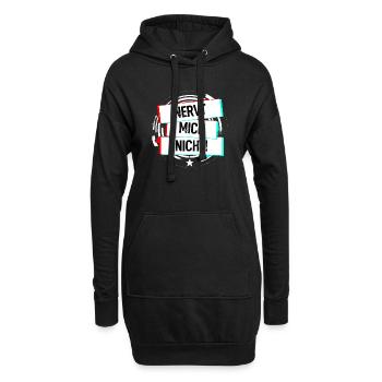 Nervt Mich Nicht! - Hoodie-Kleid - Schwarz - Vorne