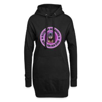Teckel - Chien de toit - Tout pour le teckel - Sweat-shirt à capuche long Femme - noir - Devant