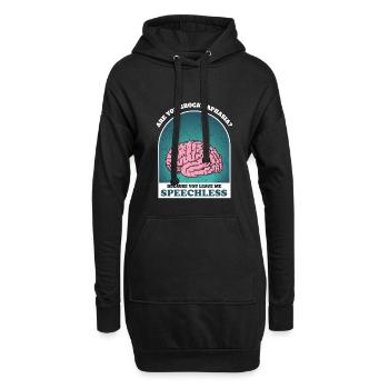 Renforcer la connexion de sensibilisation à l’aphasie - Sweat-shirt à capuche long Femme - noir - Devant
