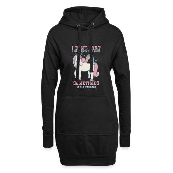 Je ne pète pas, je murmure dans mon pantalon - - Sweat-shirt à capuche long Femme - noir - Devant