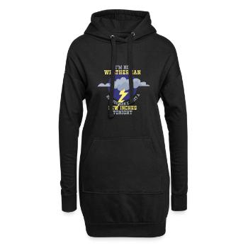 Je ne suis pas un météorologue - attendez-vous à ce qu’il y en ait quelques-uns - Sweat-shirt à capuche long Femme - noir - Devant