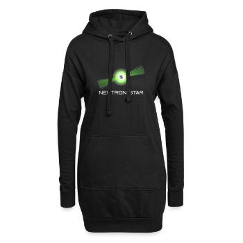 Neutronen Stern Wissenschaft Universum - Hoodie-Kleid - Schwarz - Vorne
